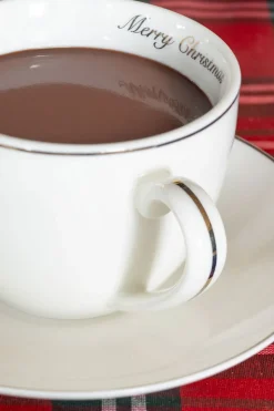 Taza Y Plato Con Diseño De Árbol Navidad CO