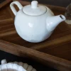 Tetera De Gres Blanca