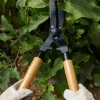 Tijeras Cortasetos De Acero Y Madera