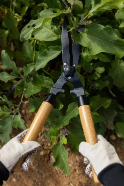 Tijeras Cortasetos De Acero Y Madera