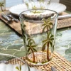 Vaso Acrílico Diseño Palmeras