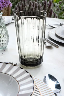 Vaso Acrílico Gris Grande