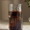 Vaso Cristal Base Rombos Alto