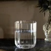 Vaso Cristal Ondas Pequeño