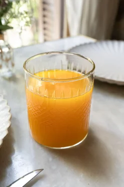 Vaso Cristal Tallado Rombos