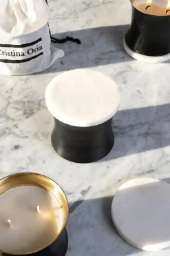 Vela Con Tapa De Mármol