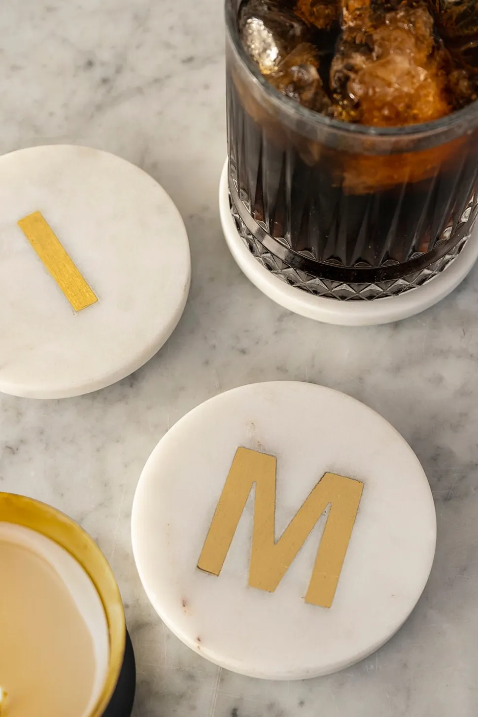 Vela Con Tapa De Mármol