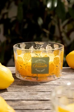 Vela De Tres Mechas Con Aroma A Citronela
