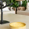 Vela En Recipiente De Cerámica Y Con Aroma A Citronela