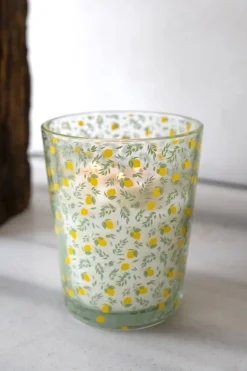 Vela Grande Y Alta Con Aroma Limones