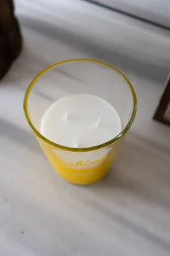 Vela Grande Y Alta Con Aroma Limones