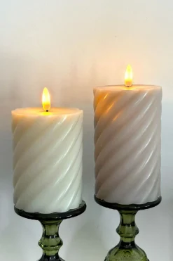 Vela LED Diseño Espiral