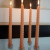 Velas Con Diseño En Espiral Melocotón