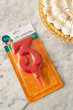 Velas Cumpleaños Rojas Grandes