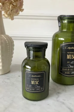 Velas Pequeñas Perfumadas Con Tapa Negra En Frasco De Vidrio